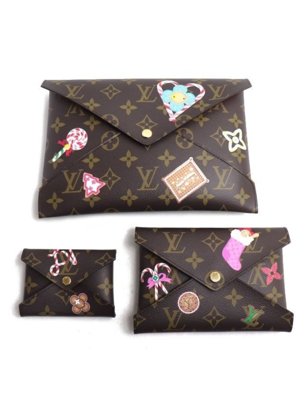 Louis Vuitton Pochette Kirigami Monogram Brown Christmas Limited
